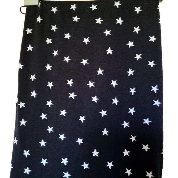 *NEW* XHILARATION Black and White Star Pencil Skirt Size Small - Picture 2 of 4